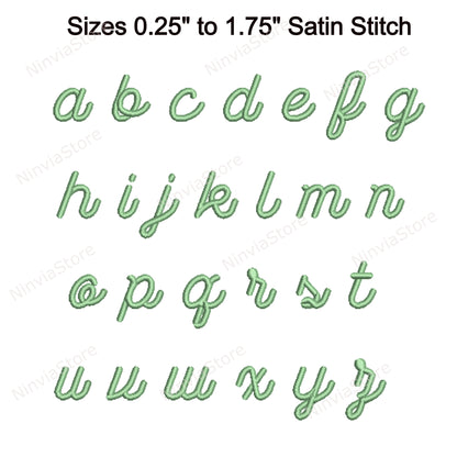 Wasted Script Machine Embroidery Font, 15 sizes, 8 formats, BX Font, PE font, Monogram Alphabet Embroidery Design