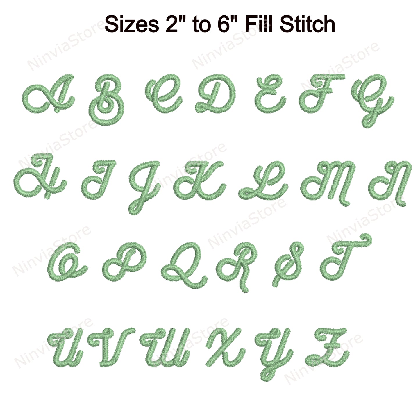 Wasted Script Machine Embroidery Font, 15 sizes, 8 formats, BX Font, PE font, Monogram Alphabet Embroidery Design