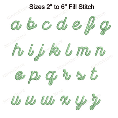 Wasted Script Machine Embroidery Font, 15 sizes, 8 formats, BX Font, PE font, Monogram Alphabet Embroidery Design