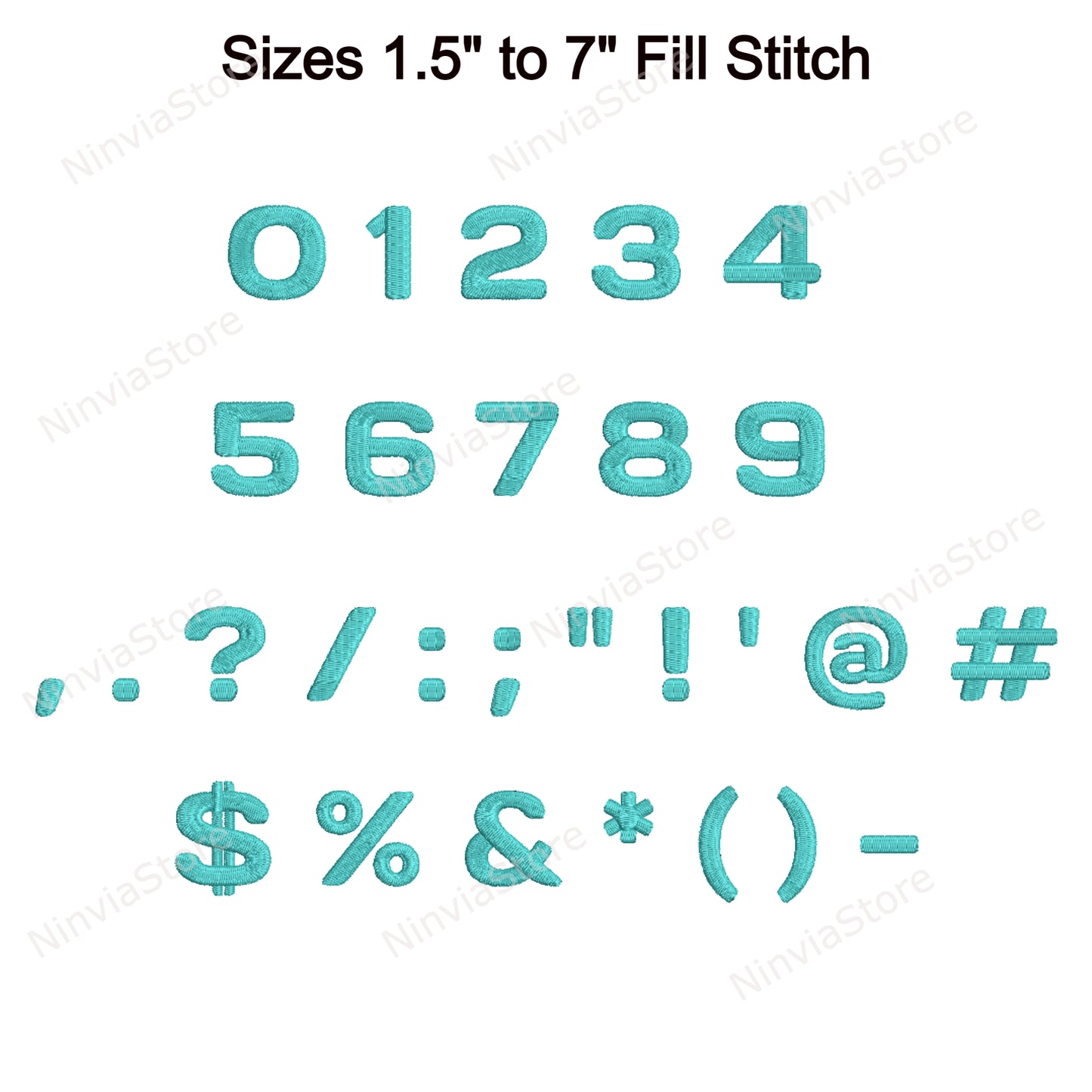 Wide Block Machine Embroidery Font, 14 sizes, 8 formats, BX Font, PE font, Monogram Alphabet Embroidery Designs