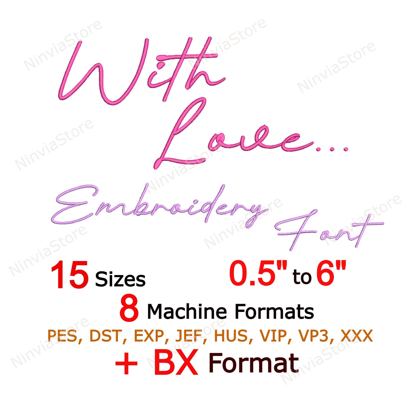 Police de broderie Machine Quany Script, 15 tailles, 8 formats, police BX, police PE, motifs de broderie Monogram Alphabet