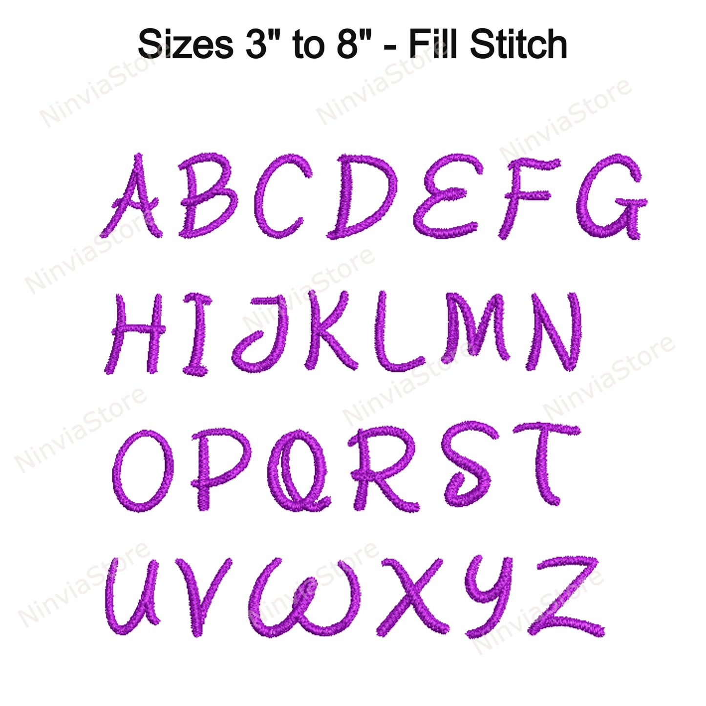 Wonderland Script Machine Embroidery Font, 15 sizes, 8 formats, BX Font, PE font, Monogram Alphabet Embroidery Design