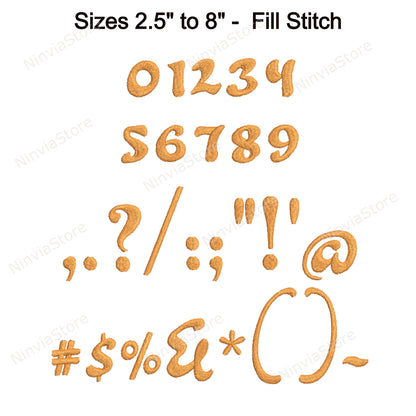 Woodhouse Script Machine Embroidery Font, 14 sizes, 8 formats, BX Font, PE font, Monogram Alphabet Embroidery Designs