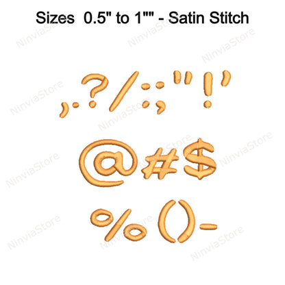 Runde Block-Maschinenstickschrift, 15 Größen, 8 Formate, BX-Schriftart, PE-Schriftart, Monogramm-Alphabet-Stickmotive