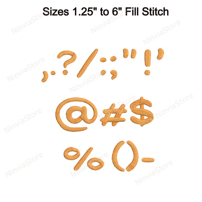 Runde Block-Maschinenstickschrift, 15 Größen, 8 Formate, BX-Schriftart, PE-Schriftart, Monogramm-Alphabet-Stickmotive