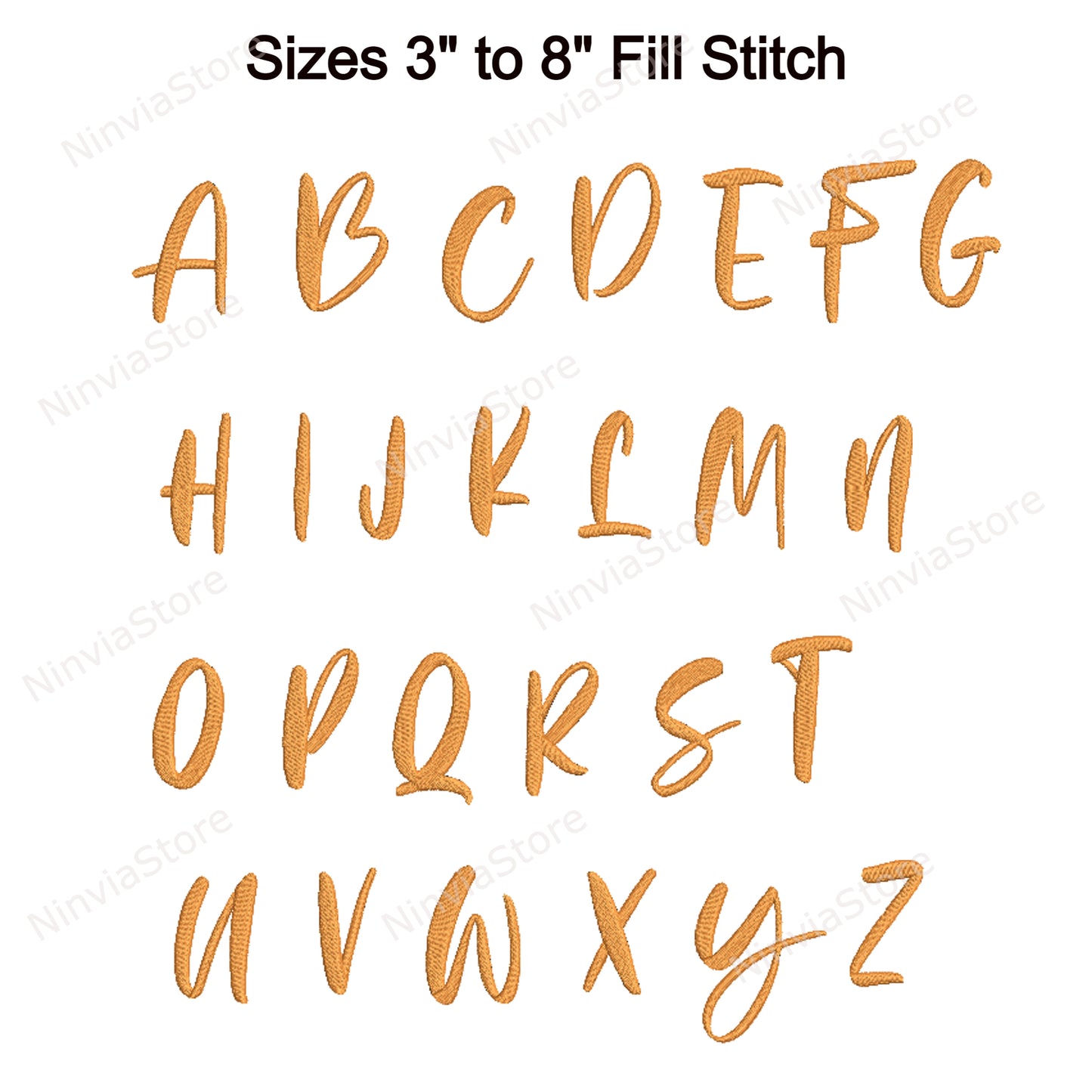 Yellowstone Script Machine Embroidery Font, 15 sizes, 8 formats, BX Font, PE font, Monogram Alphabet Embroidery Designs