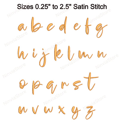 Yellowstone Script Machine Embroidery Font, 15 sizes, 8 formats, BX Font, PE font, Monogram Alphabet Embroidery Designs