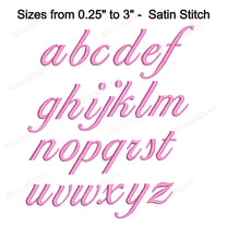 Ballantines Script Machine Embroidery Font, Alphabet Embroidery Design ...