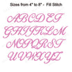 Ballantines Script Machine Embroidery Font, Alphabet Embroidery Design ...