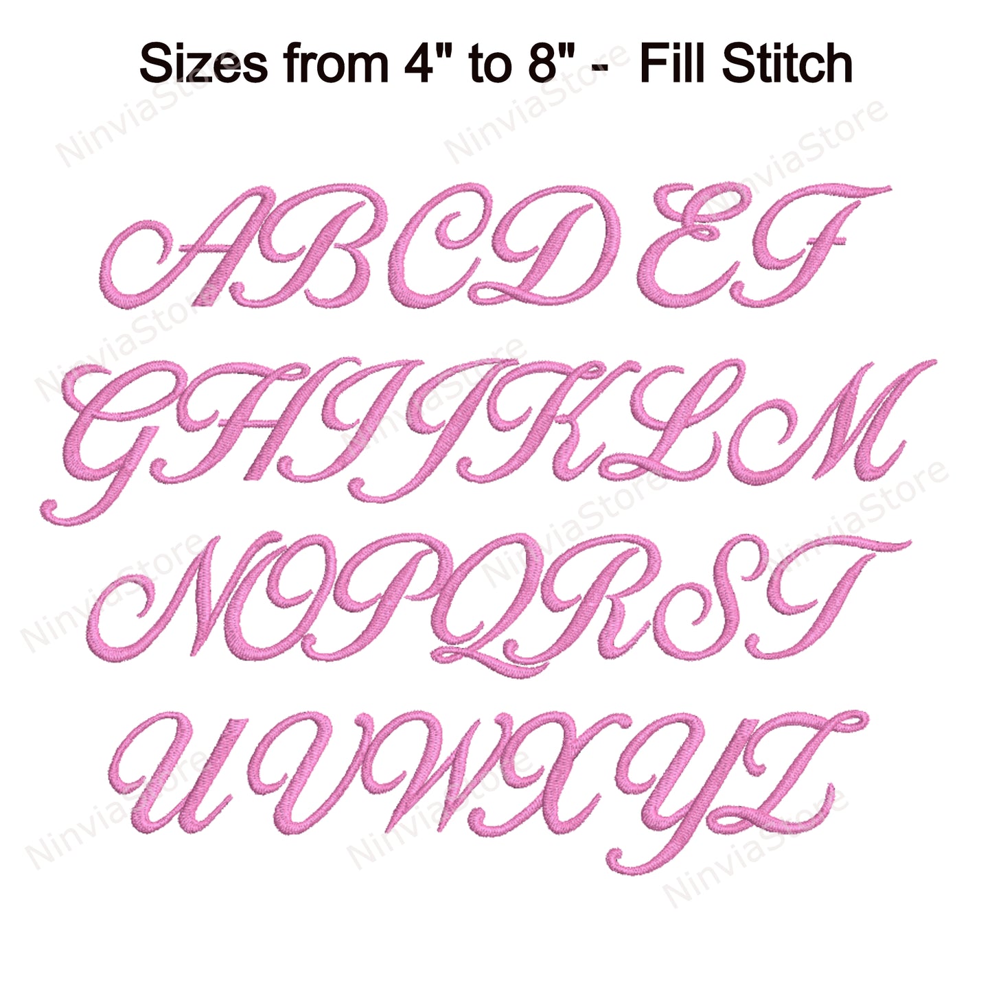 Ballantines Script Machine Embroidery Font, 15 tailles, 8 formats, police BX, police PE, Monogram Alphabet Broderie Designs