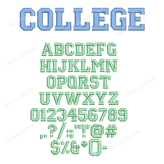 10 BX Embroidery Fonts Bundle, Alphabet Embroidery Design, Machine Embroidery Font BX, Monogram Font