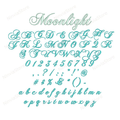 10 EXP-Stickschriftarten-Paket, Maschinenstickschrift EXP, Alphabet-Stickdesign, kursive EXP-Schriftart für Stickereien, Kalligraphie-Monogramm-Stickschriftart EXP