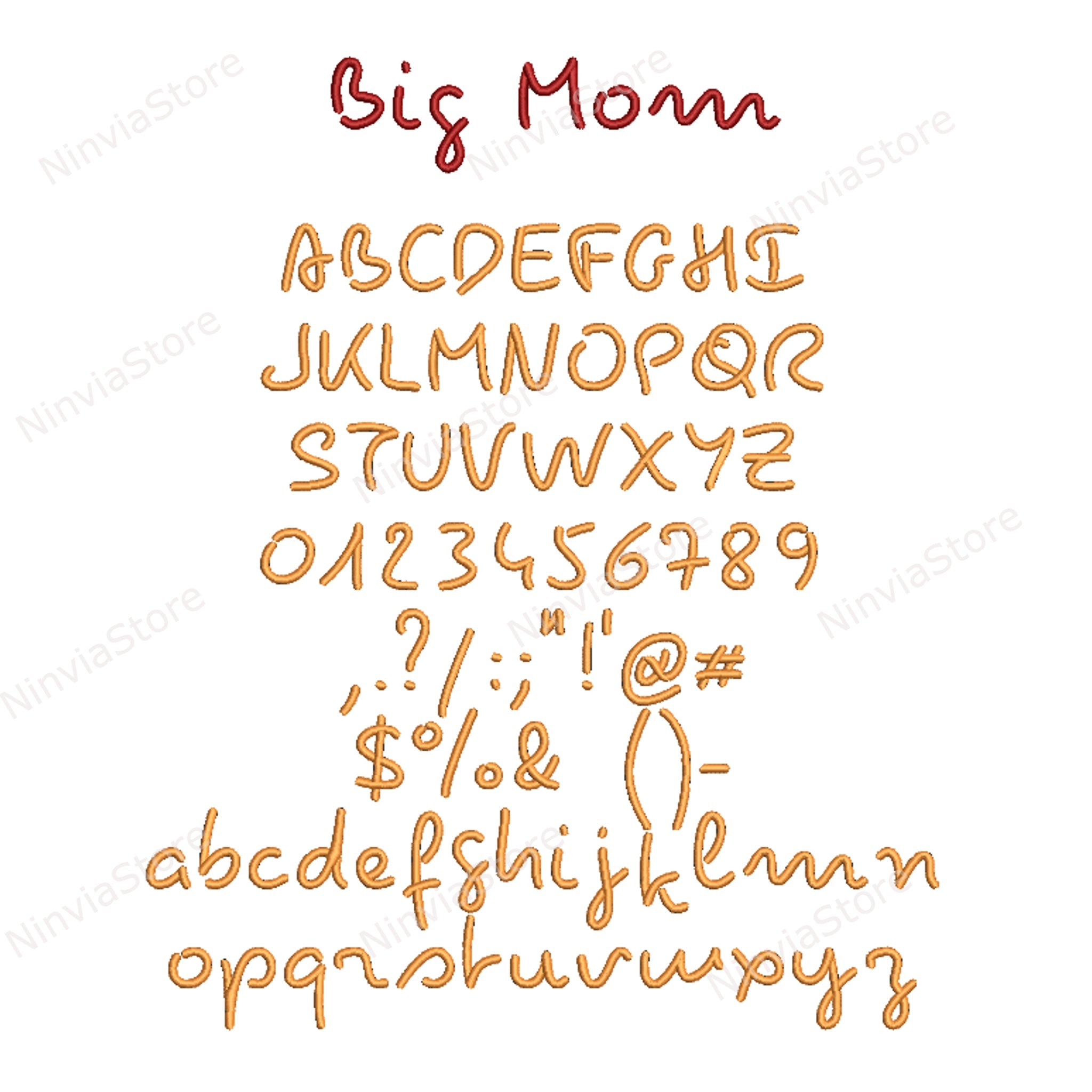PES Embroidery Script Fonts Bundle, Cursive Alphabet Embroidery Design ...