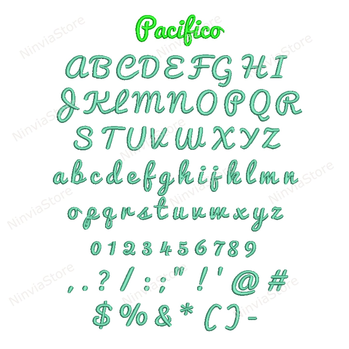 10 VP3-Stickschriftarten-Paket, Maschinenstickschrift VP3, Alphabet-Stickdesign, kursive VP3-Schriftart für Stickereien, Kalligraphie-Monogramm-Stickschriftart VP3