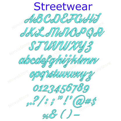 10 JEF-Stickschriftarten-Paket, Maschinenstickschrift JEF, Alphabet-Stickdesign, kursive JEF-Schriftart für Stickereien, Kalligraphie-Monogramm-Stickschriftart JEF