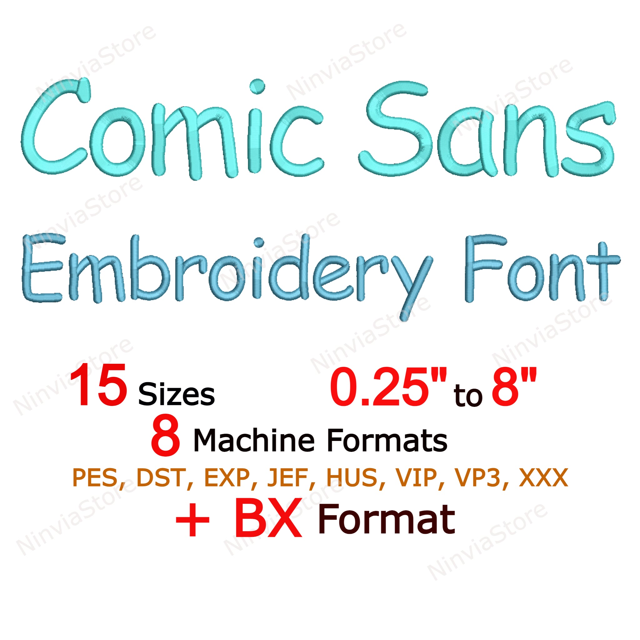 Comic Sans Machine Embroidery Font, Alphabet Embroidery Design ...