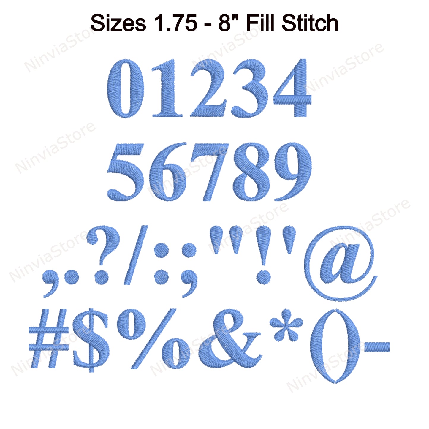 Times Roman Bold Machine Embroidery Font, 15 sizes, 8 formats, BX Font, PE font, Monogram Alphabet Embroidery Designs