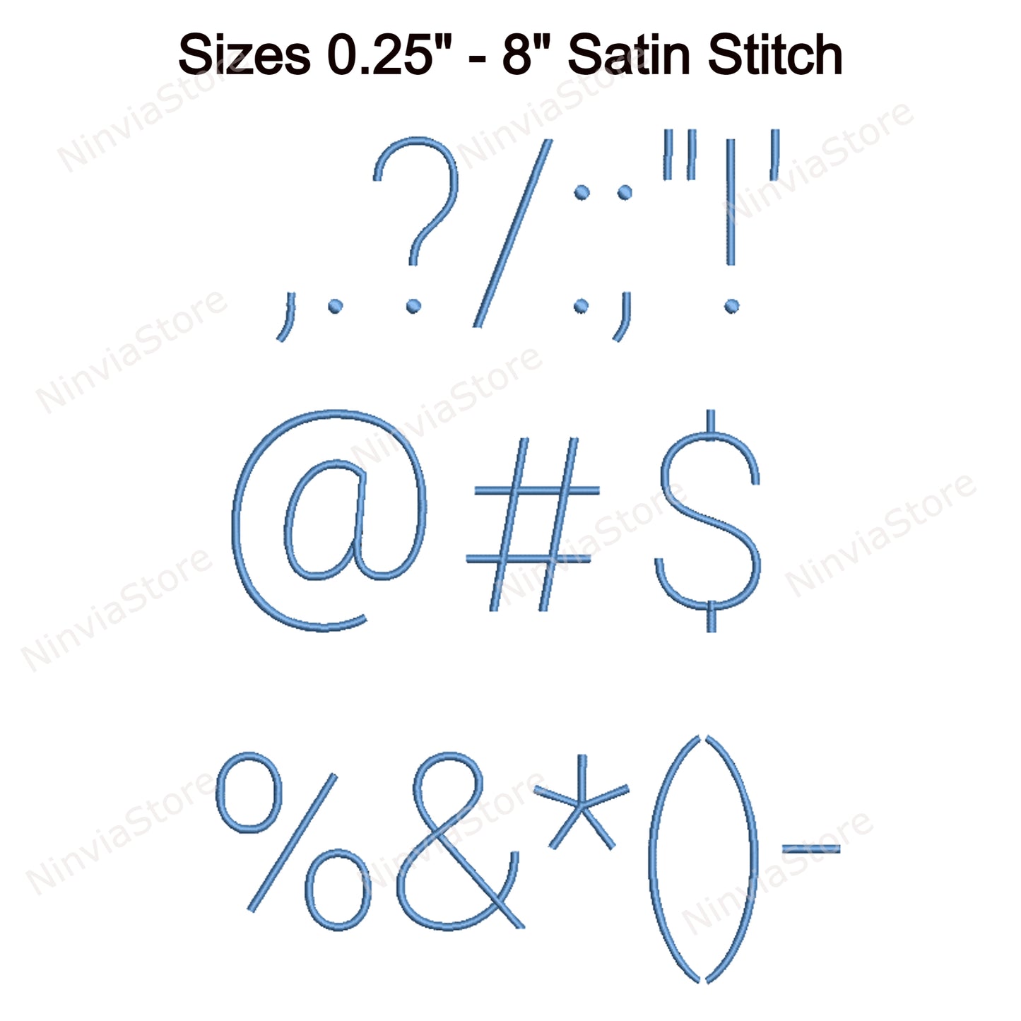 Thin Block Machine Embroidery Font, 15 sizes, 8 formats, BX Font, PE font, Monogram Alphabet Embroidery Designs