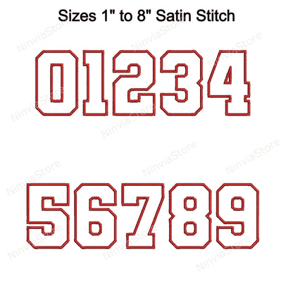 2 Color Varsity Machine Embroidery Font, 15 sizes, 8 formats, BX Font, –  NinviaStore